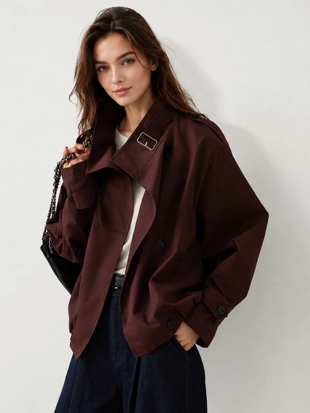 Commense Vintage Loose Trench Coat